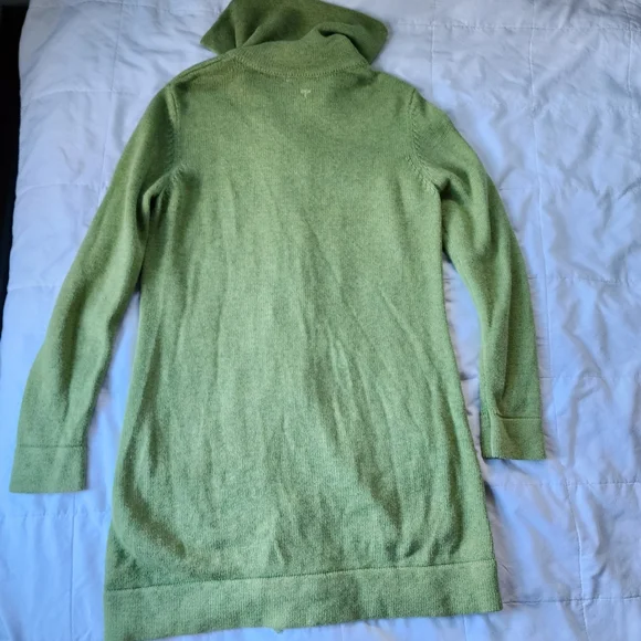 Tyler Boe Cotton Wool Blend Long Line Zipper Front Cardigan Sweater - Picture 13 of 16